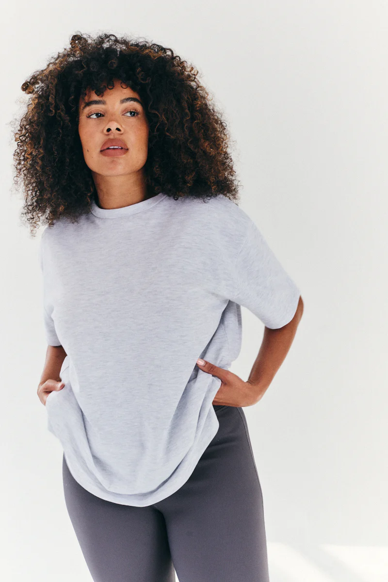 Oversized Boyfriend Embroidered Sleeve T-Shirt - Image 4