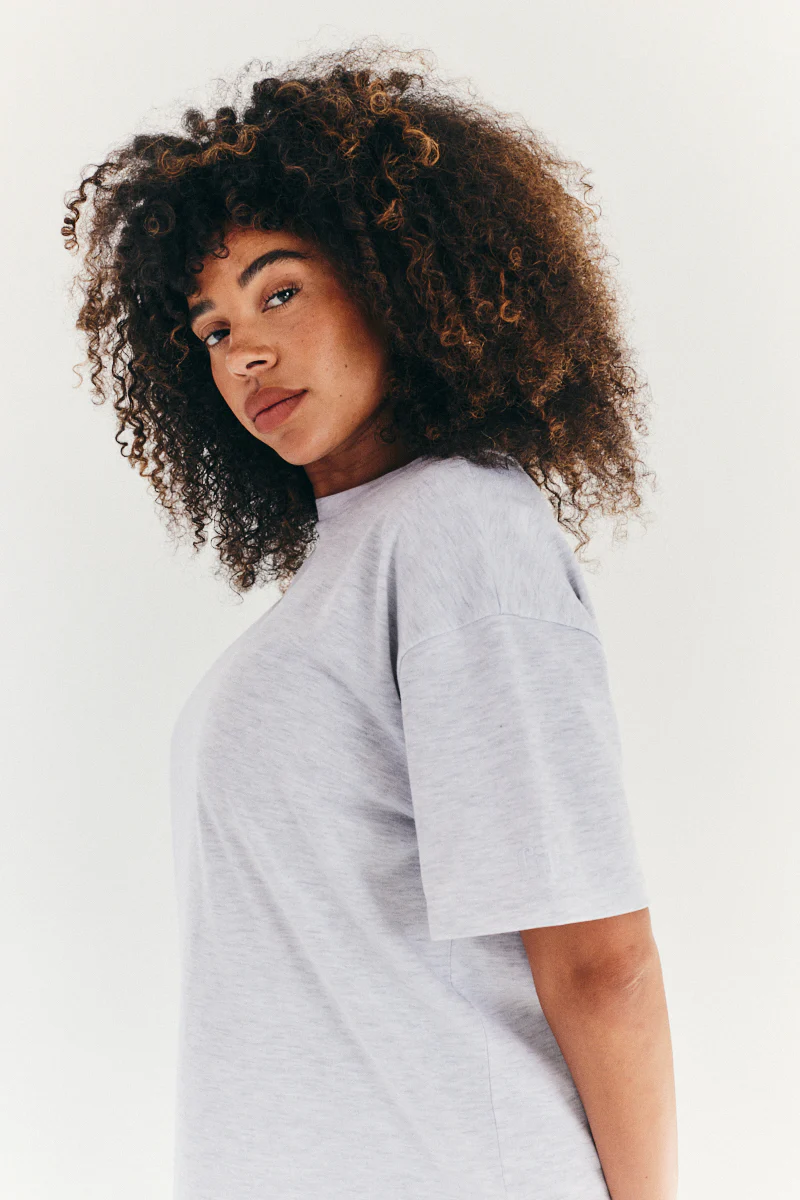 Oversized Boyfriend Embroidered Sleeve T-Shirt - Image 5