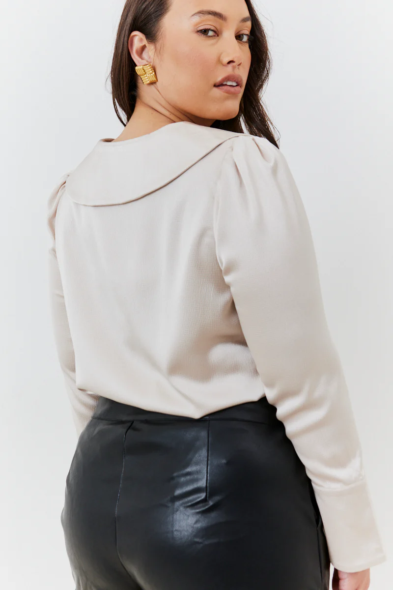 Oversized Collar Blouse - Image 8