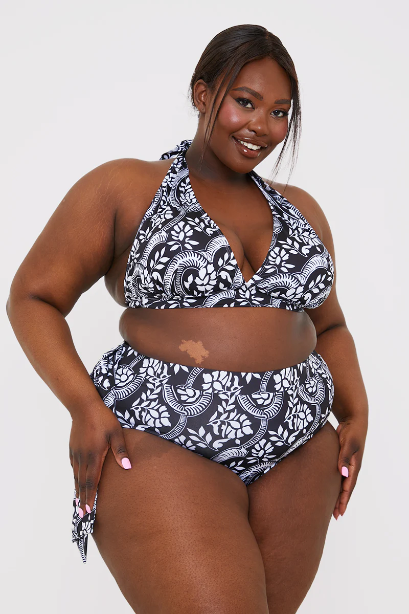 Paisley Print Tie Side Bikini Bottom - Image 8
