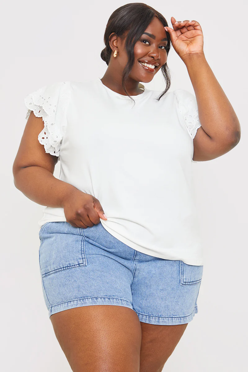 Paper Bag Denim Short - Image 5