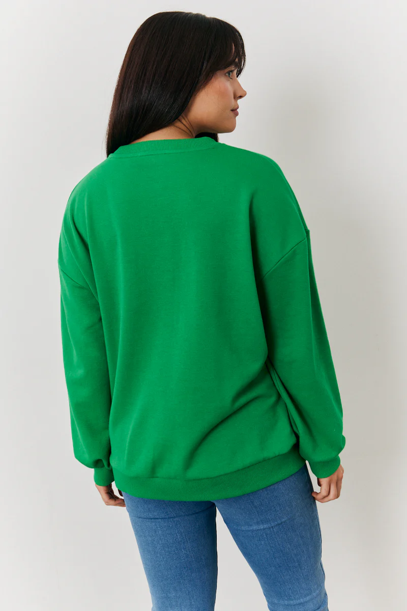 Paris Embroidered Slogan Sweatshirt - Image 3