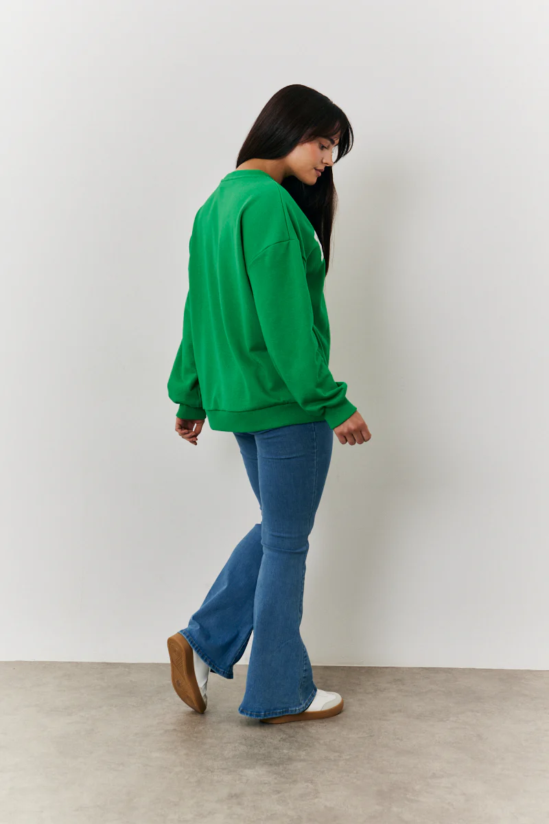 Paris Embroidered Slogan Sweatshirt - Image 4