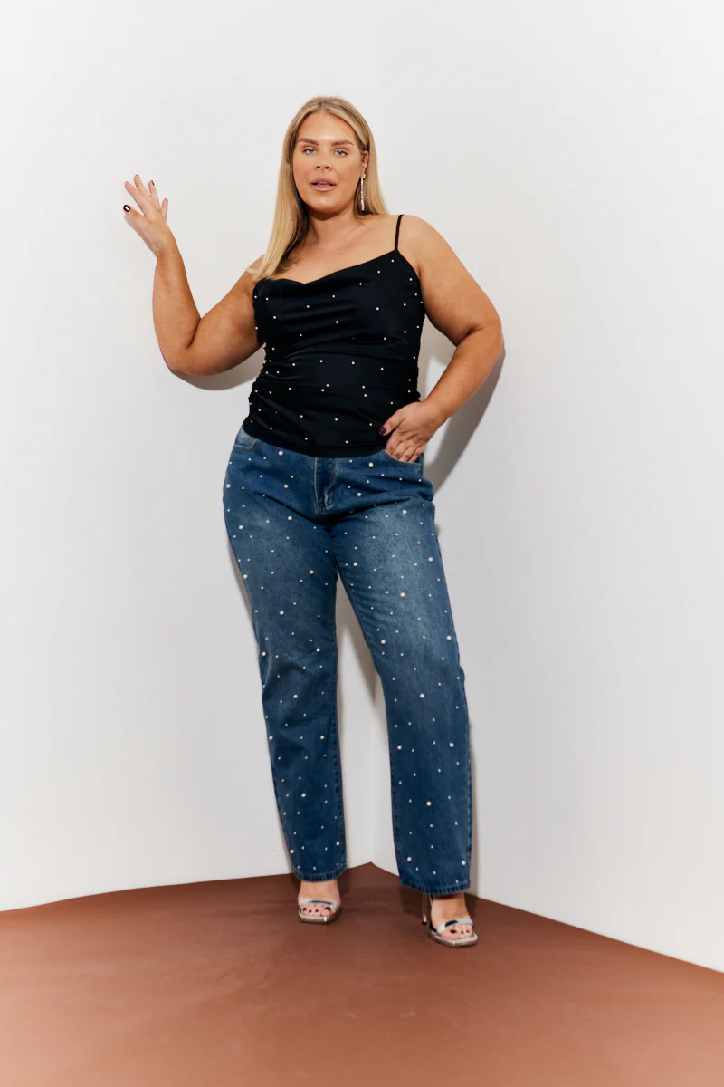 Pearl Embellished Cami Top - Image 5