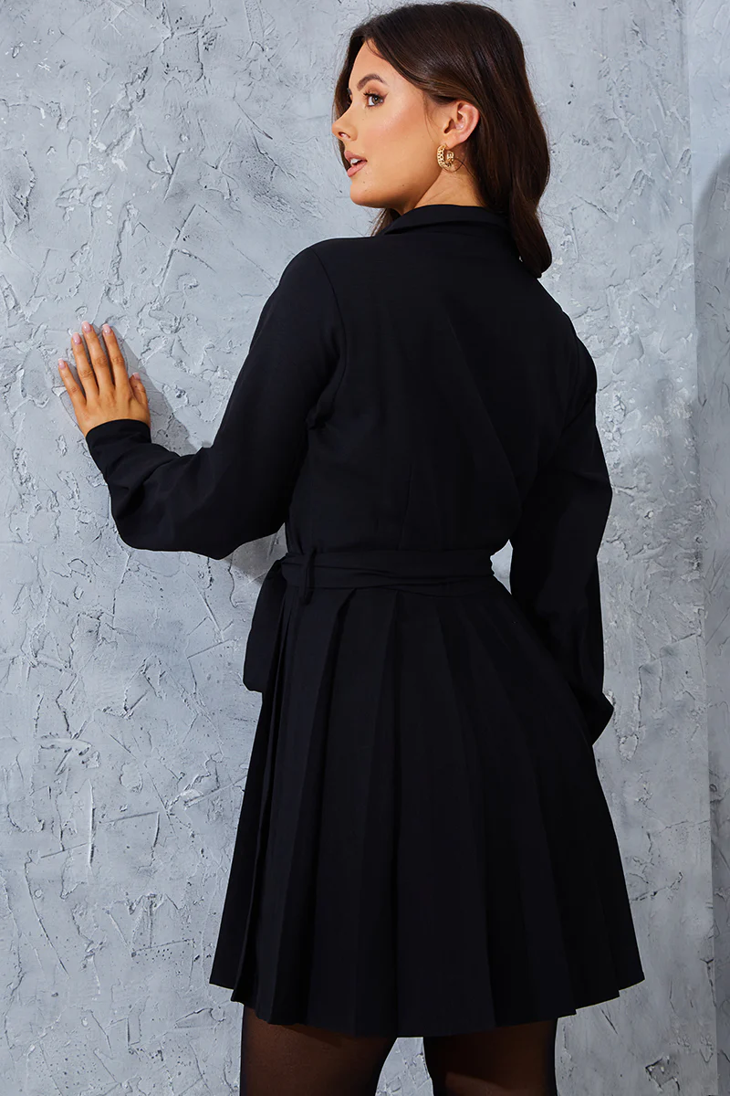 Pleated Shirt Dress - Image 5