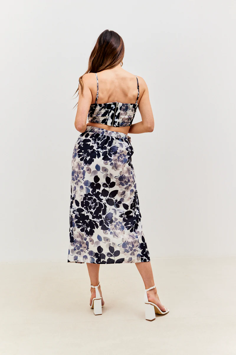 Printed Corsage Co-Ord Skirt - Image 5