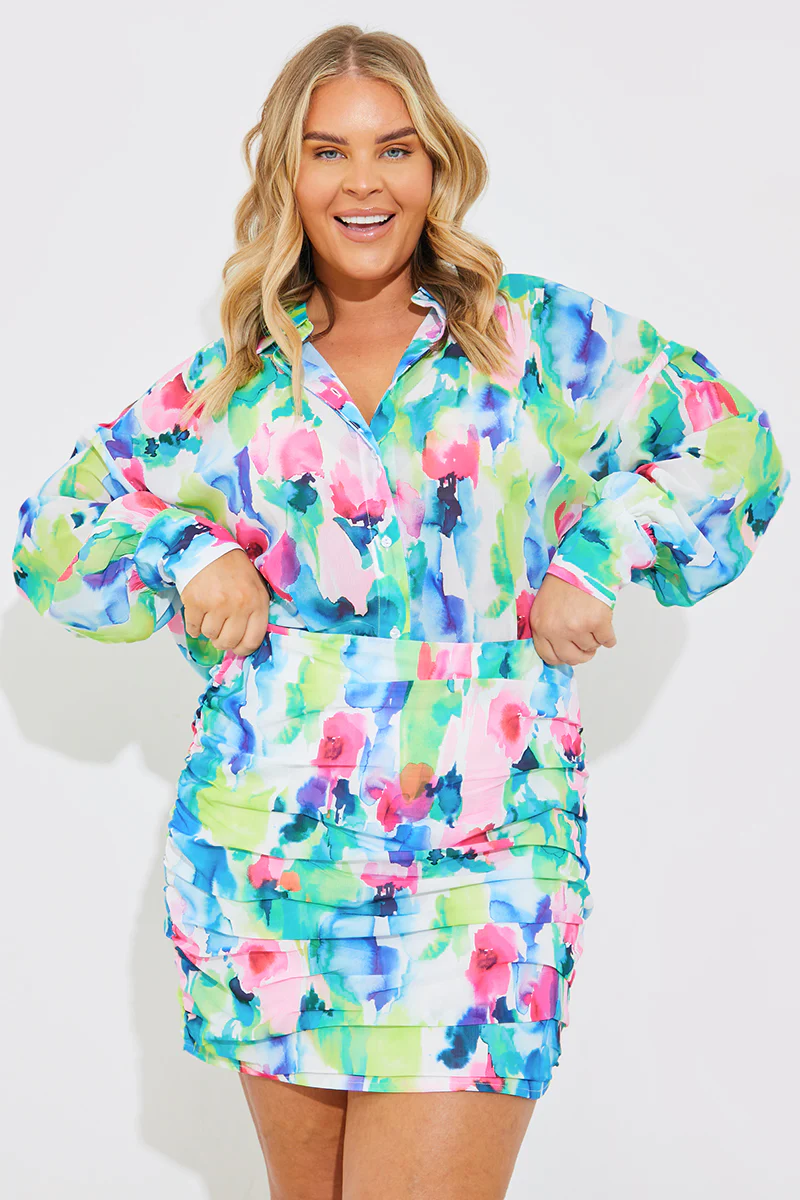 Printed Co-Ord Shirt - Image 4