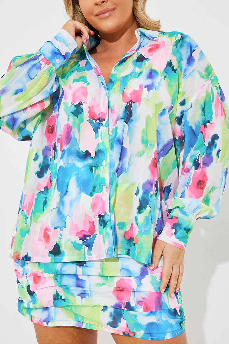 Printed Co-Ord Shirt - Image 6