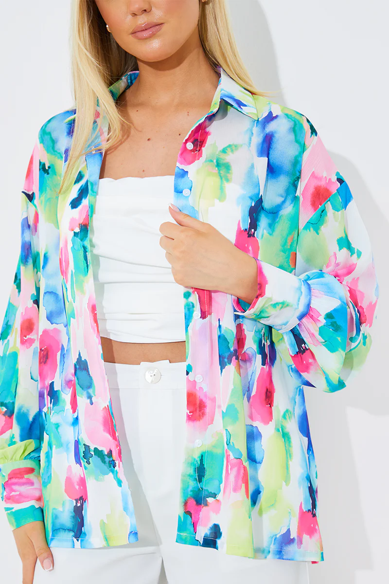 Printed Co-Ord Shirt - Image 8