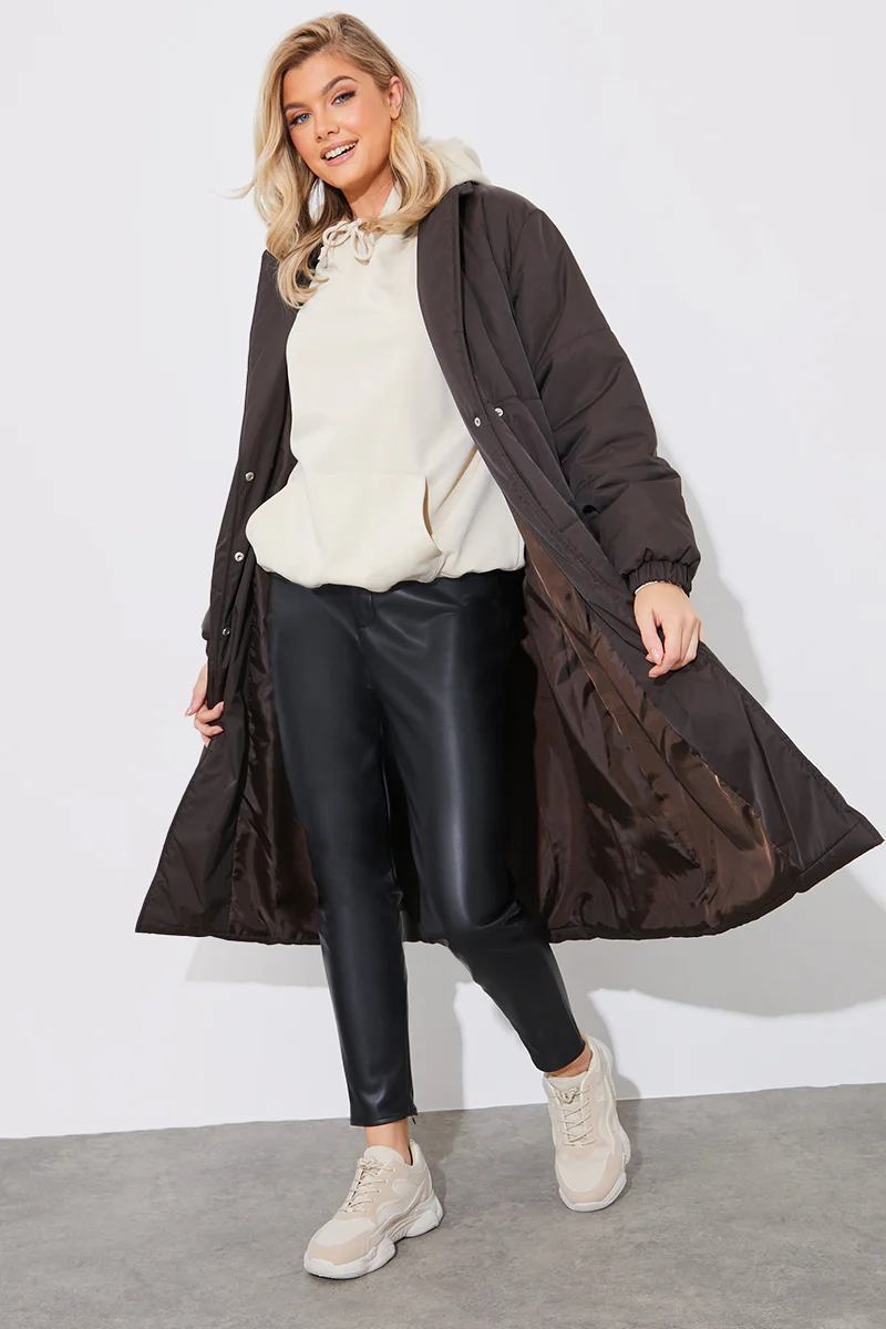 Quilted Wrap Puffer Coat - Image 3
