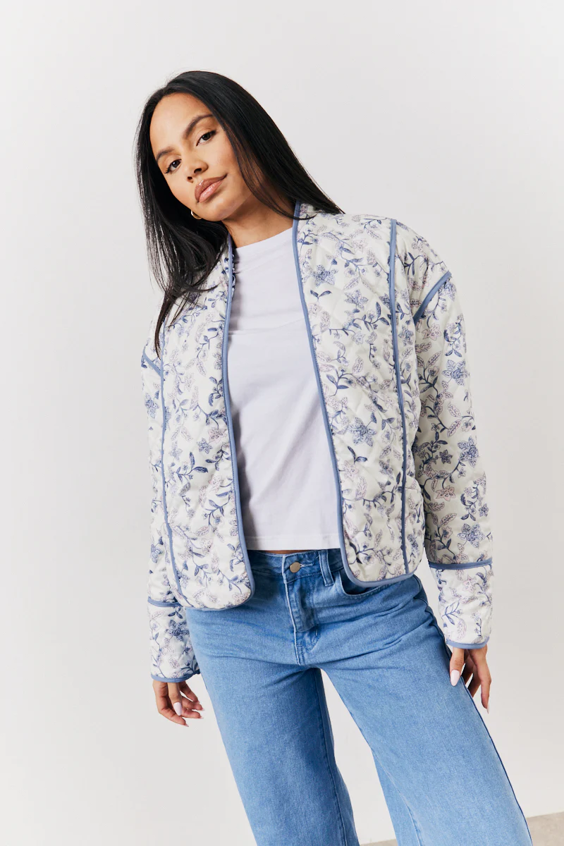 Reversible Printed Quilted Jacket - Image 4