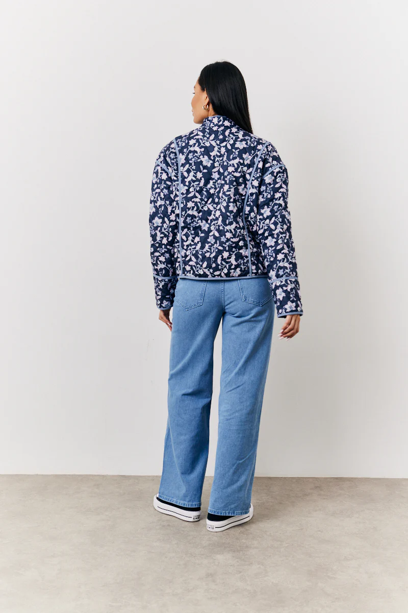 Reversible Printed Quilted Jacket - Image 7