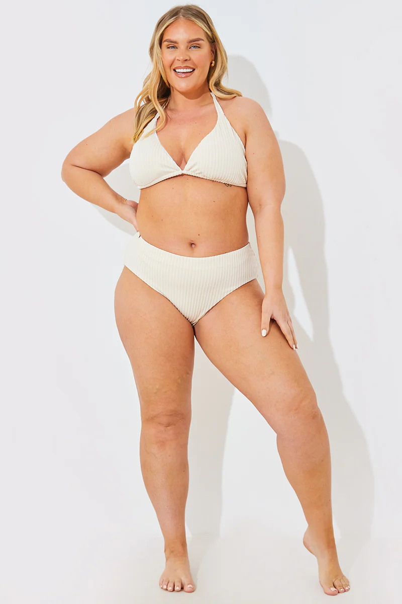 Rib Boomerang High Leg Bikini Bottom - Image 6