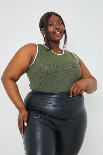 RIB CONTRAST BINDING BODYSUIT - Image 13