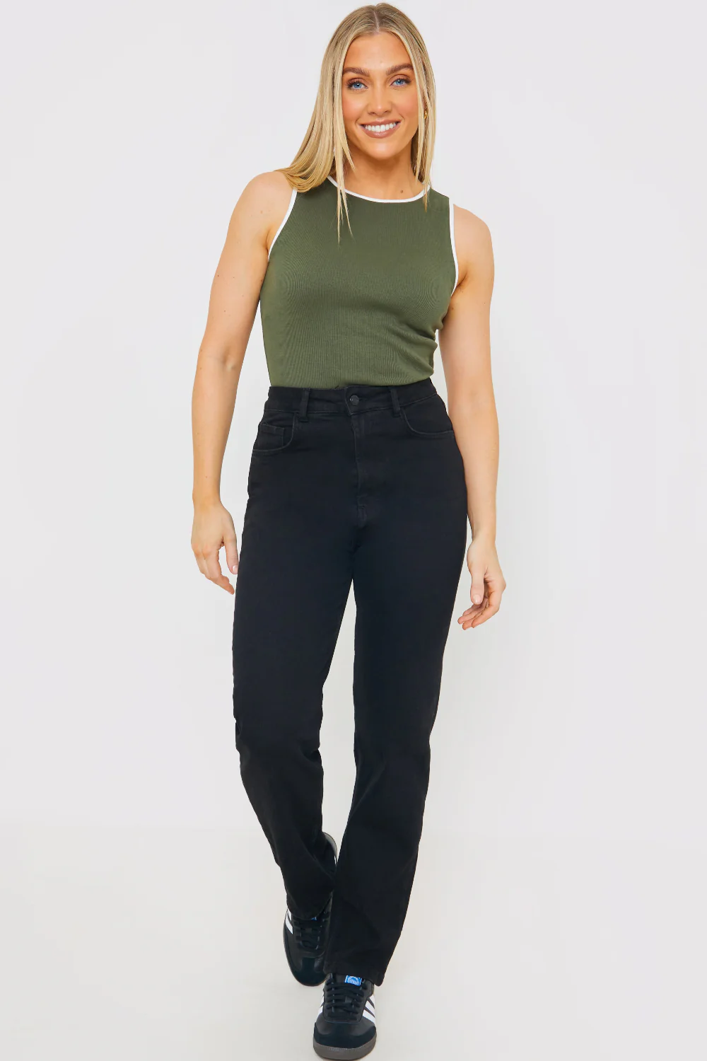 RIB CONTRAST BINDING BODYSUIT - Image 3