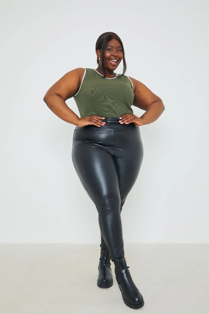 RIB CONTRAST BINDING BODYSUIT - Image 9