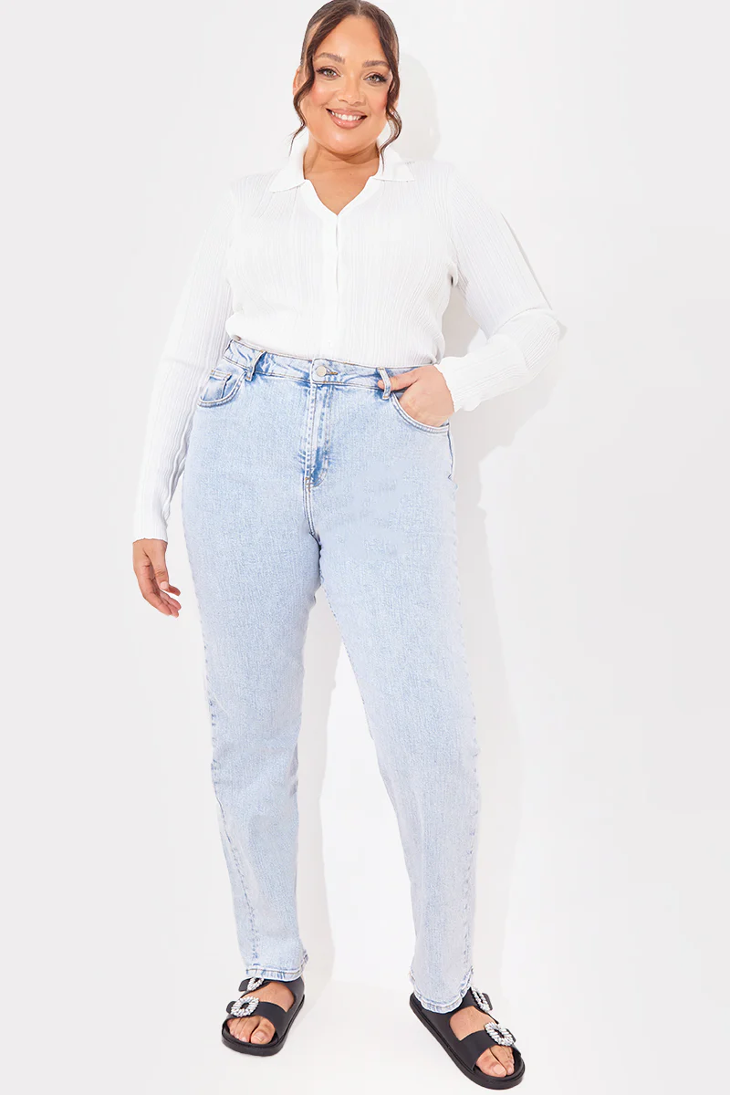 Ribbed CollaFitted Cardigan - Image 6