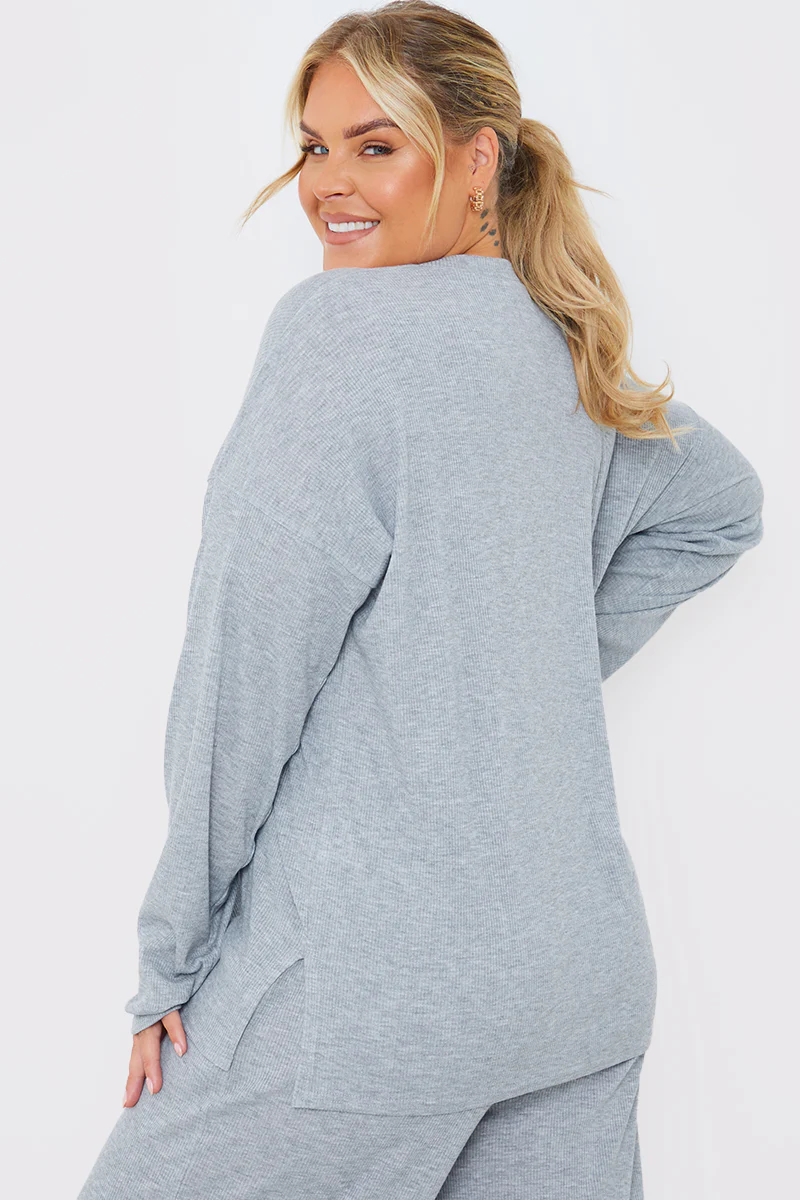 Ribbed Longsleeve Co Ord Top - Image 6