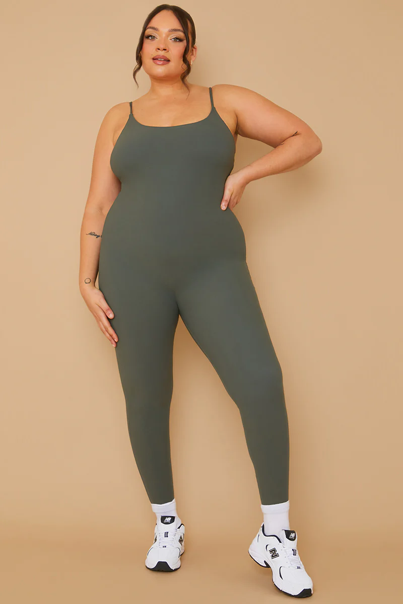 Built-In Bra Strappy Sculpt and Control Unitard - Image 11