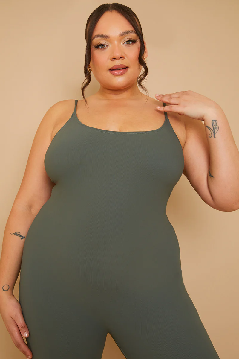 Built-In Bra Strappy Sculpt and Control Unitard - Image 13