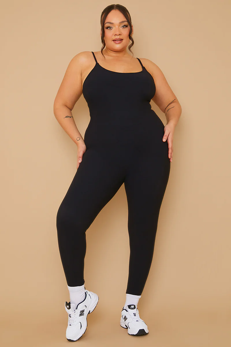 Built-In Bra Strappy Sculpt and Control Unitard - Image 4