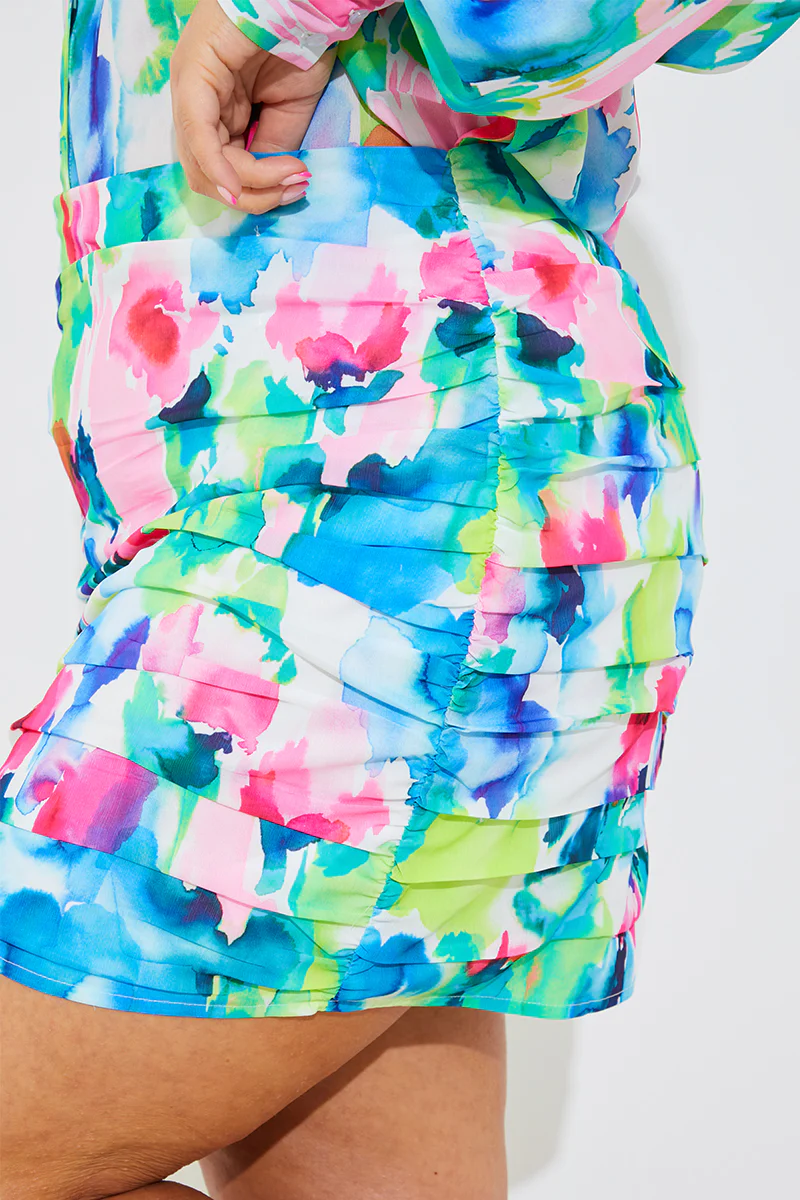 Ruched Mini Co-Ord Skirt - Image 6