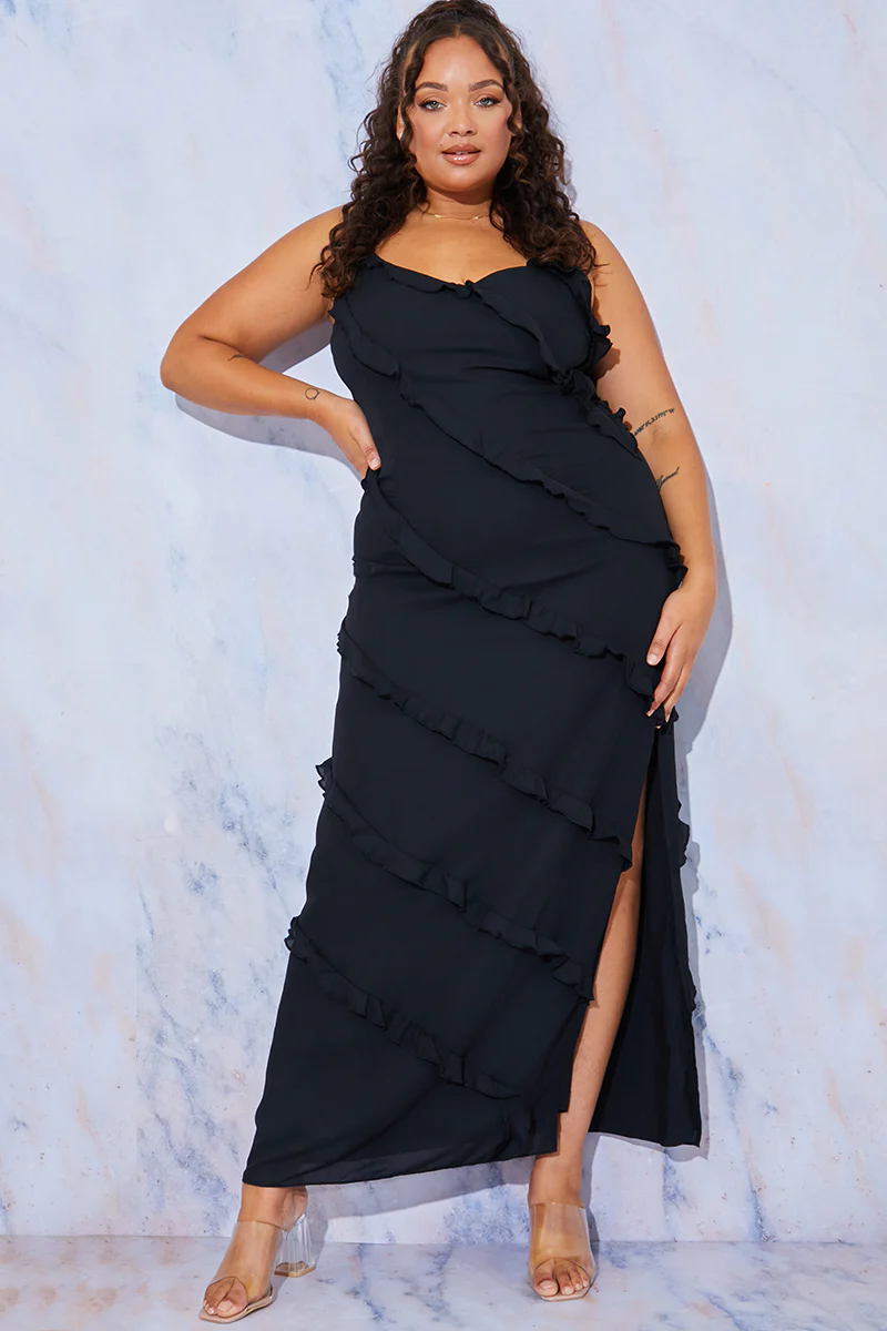 Ruffle Detail Maxi Dress - Image 19