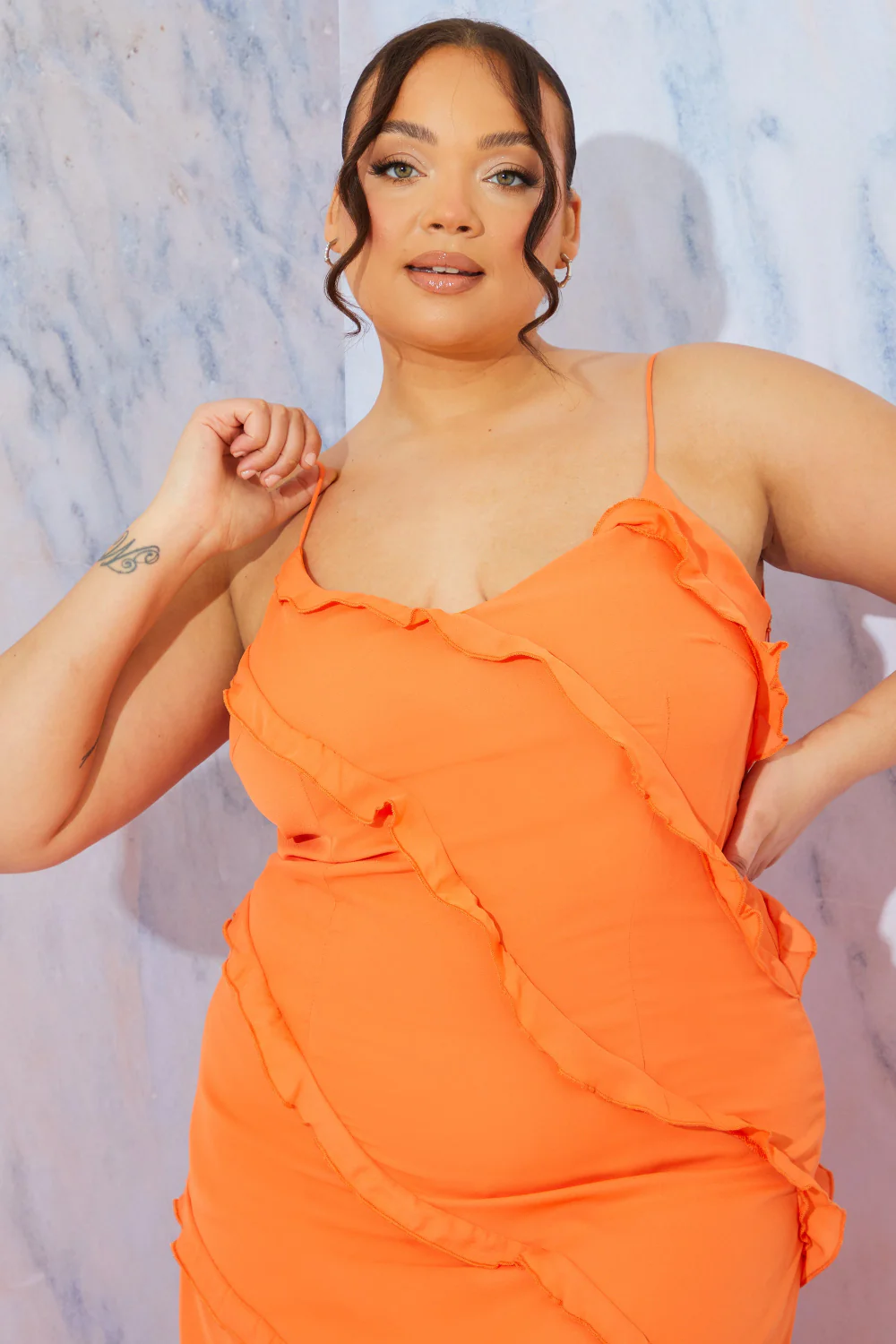 Ruffle Detail Maxi Dress - Image 27