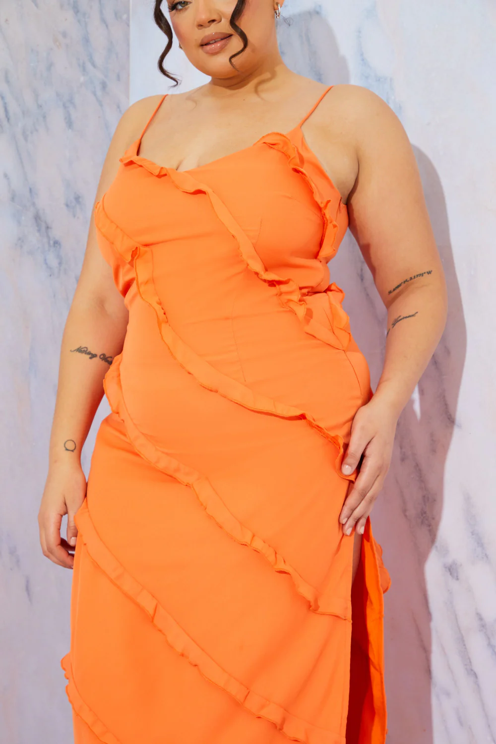 Ruffle Detail Maxi Dress - Image 28