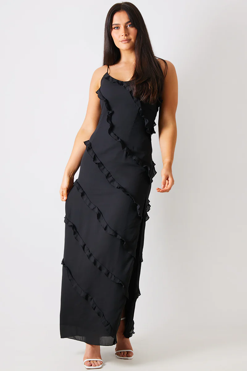 Ruffle Detail Maxi Dress - Image 3