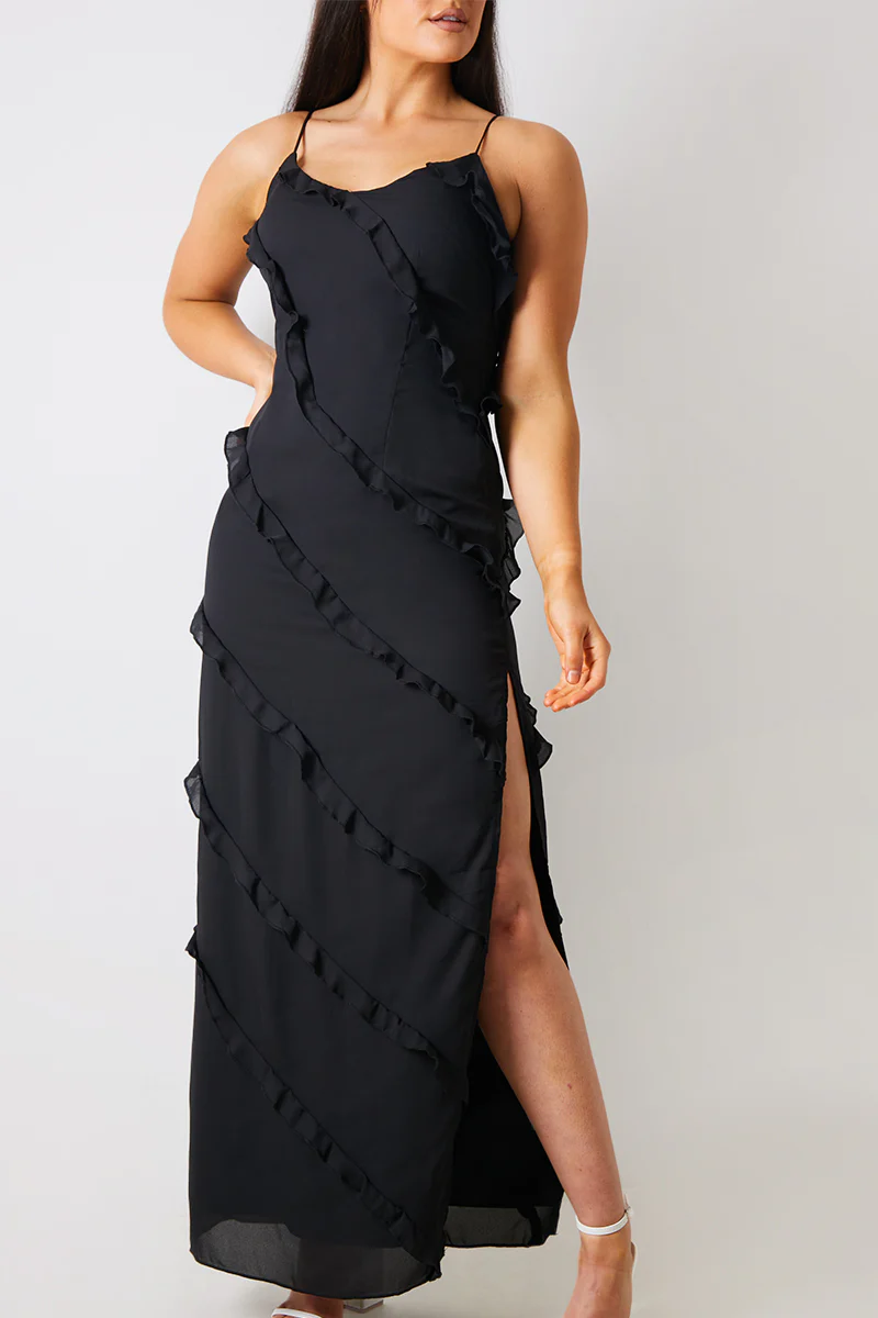 Ruffle Detail Maxi Dress - Image 4