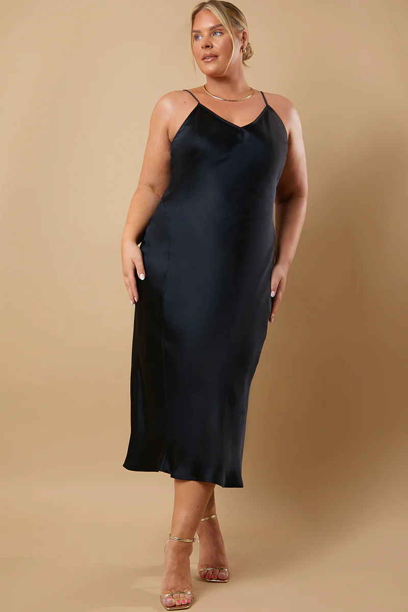 Satin Bias Cut Cami Maxi Dress - Image 5
