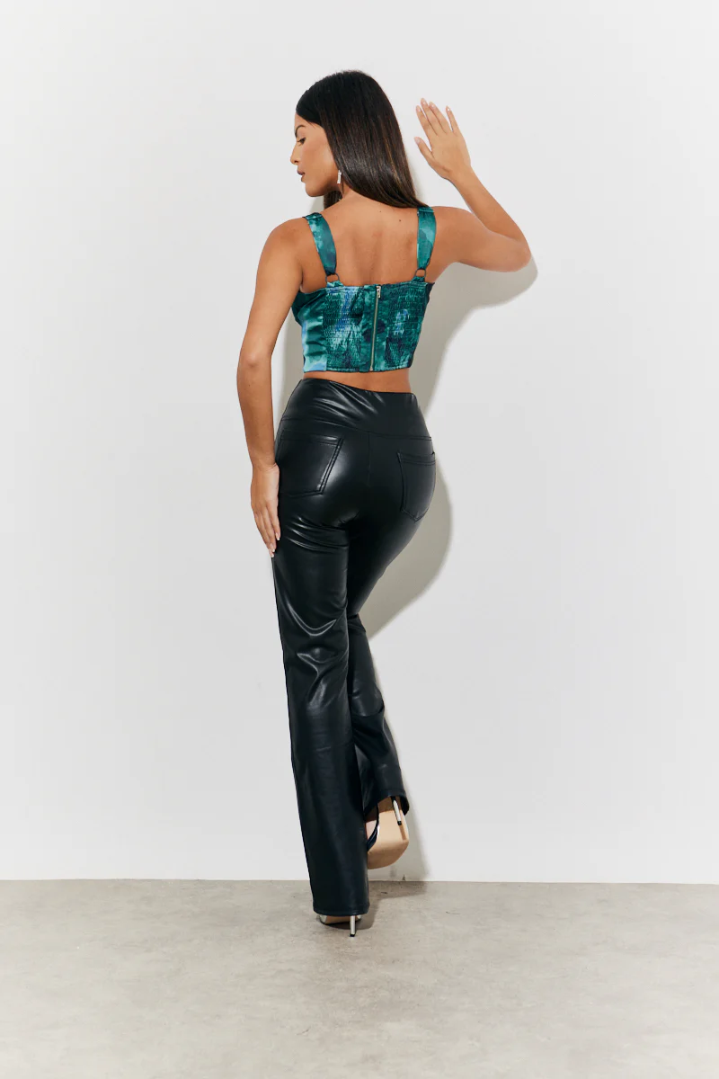 Printed Satin Corset - Image 3