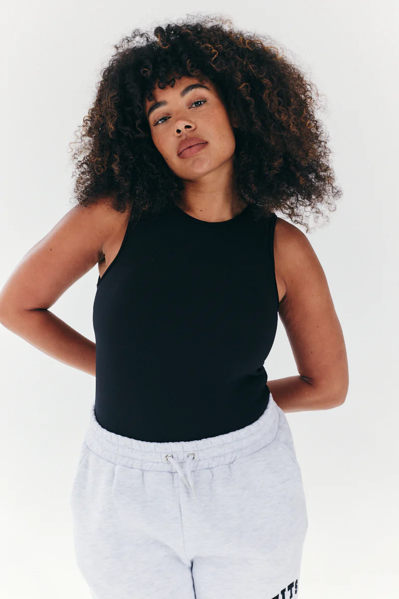 Built In Bra Sculpt & Control Racer Neck Bodysuit - Image 4