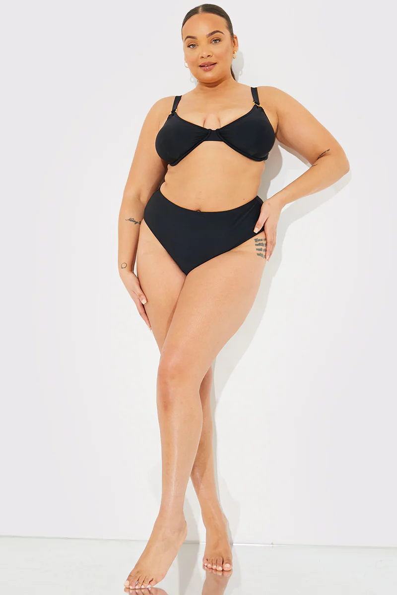 Sculpt Ring Detail Underwire Bikini Top - Image 7