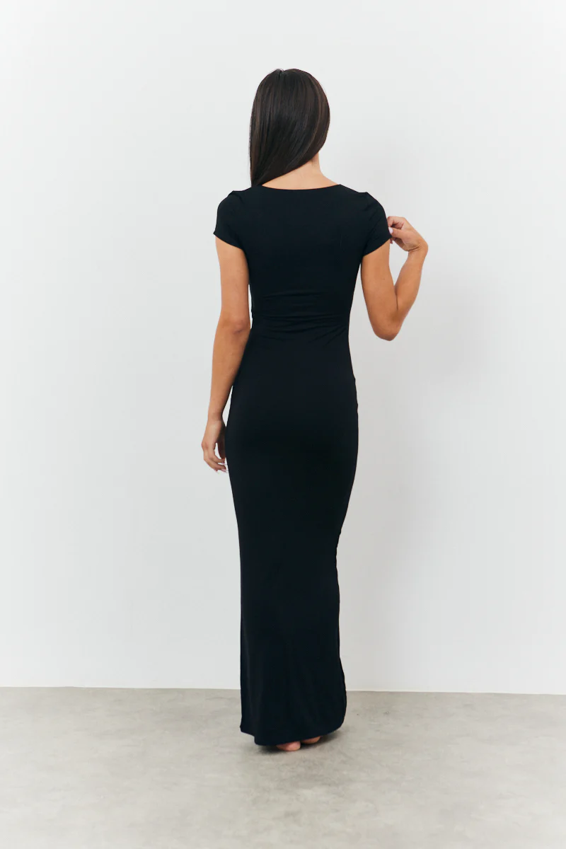 Sculpting Cap Sleeve Maxi Dress - Image 3