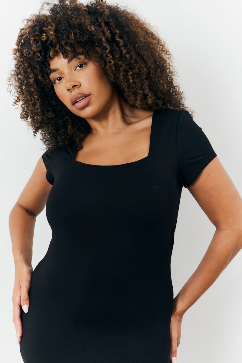 Sculpting Cap Sleeve Maxi Dress - Image 8