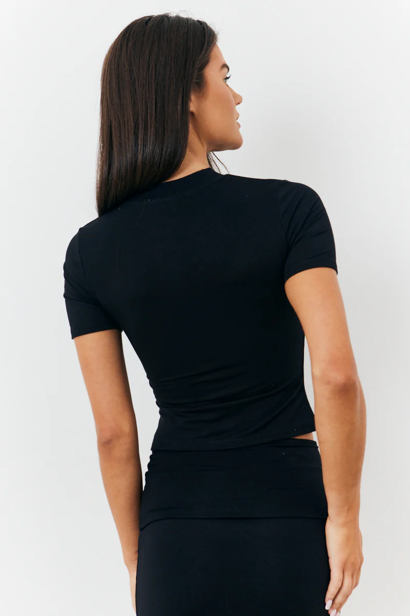 Sculpting Short Sleeve Crew Neck T-Shirt - Image 5