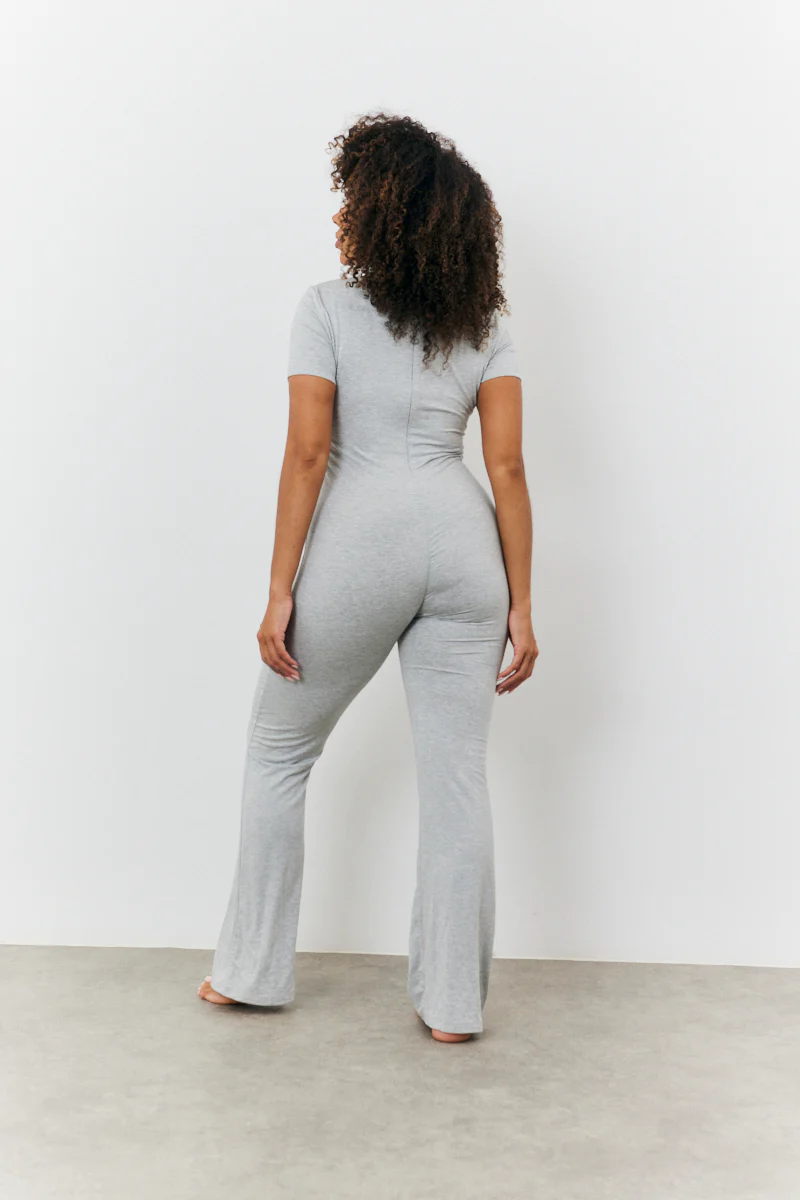 Sculpting Short Sleeve Wide Leg Jumpsuit - Image 6