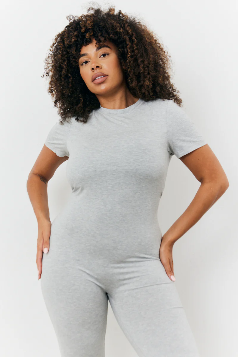 Sculpting Short Sleeve Wide Leg Jumpsuit - Image 7