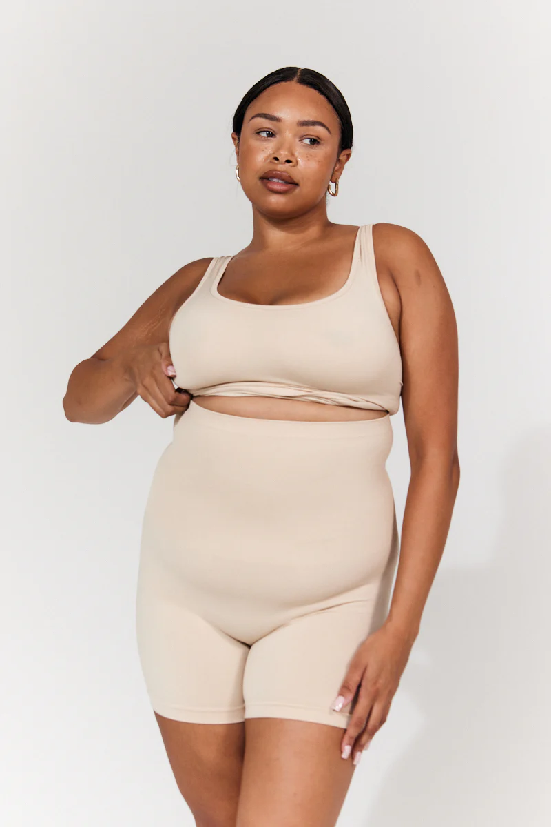 Seamless Snatched Sculpting Chafing Short - Image 3