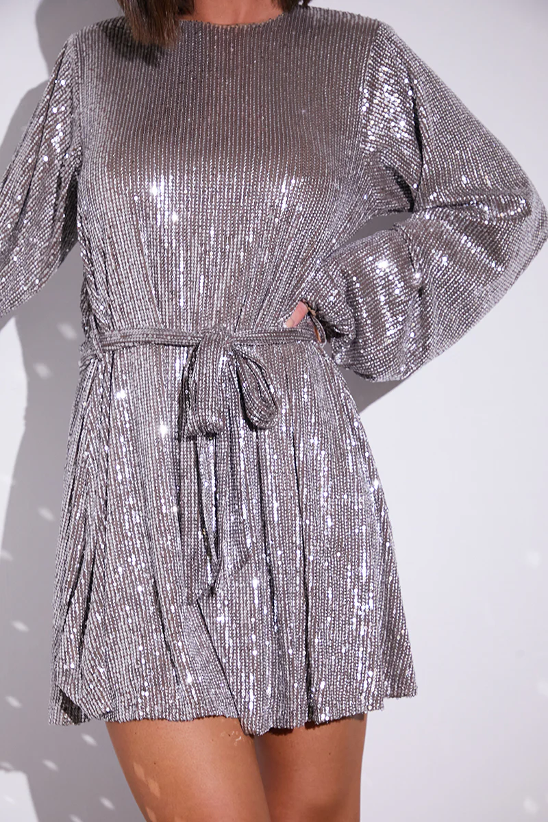 Sequin Mini Dress - Image 4