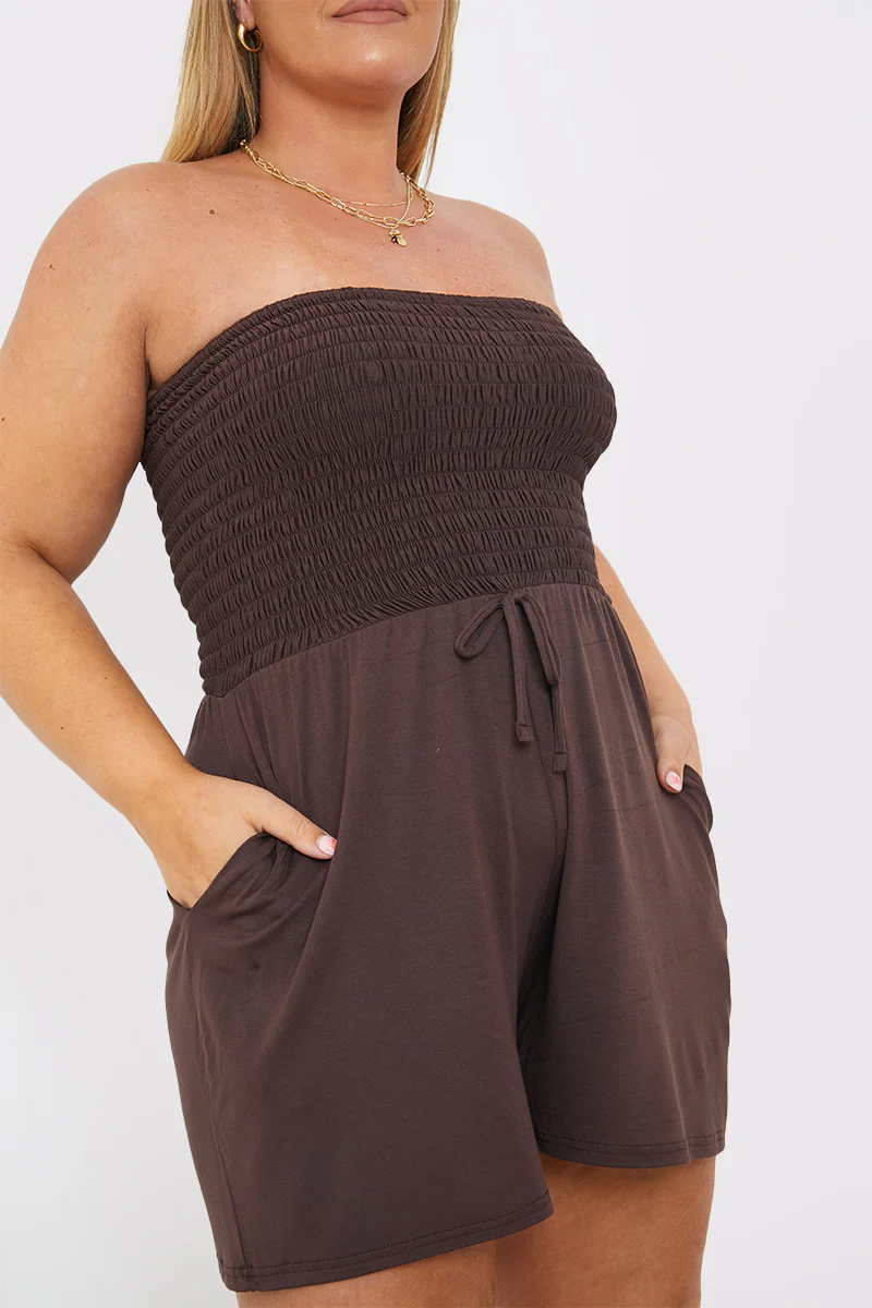 Shirred Bust Playsuit - Image 7