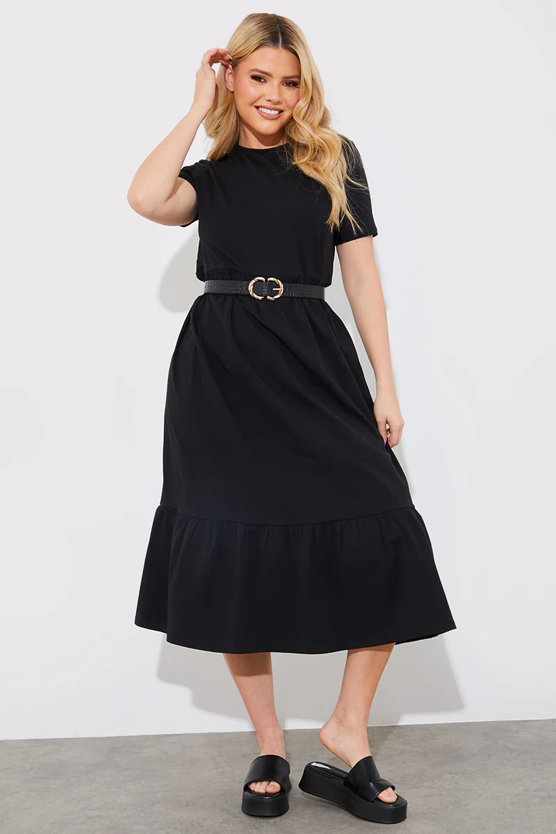 Smock Midaxi T-Shirt Dress - Image 2