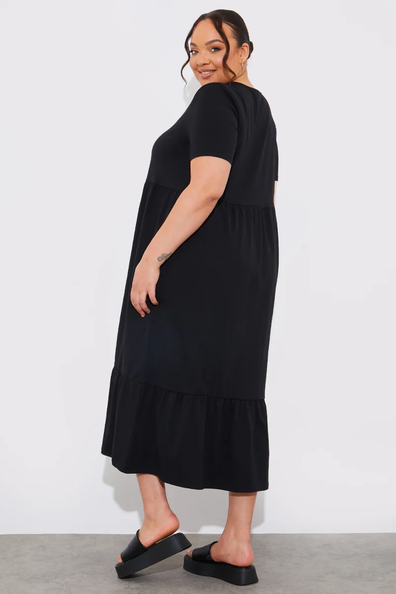 Smock Midaxi T-Shirt Dress - Image 7