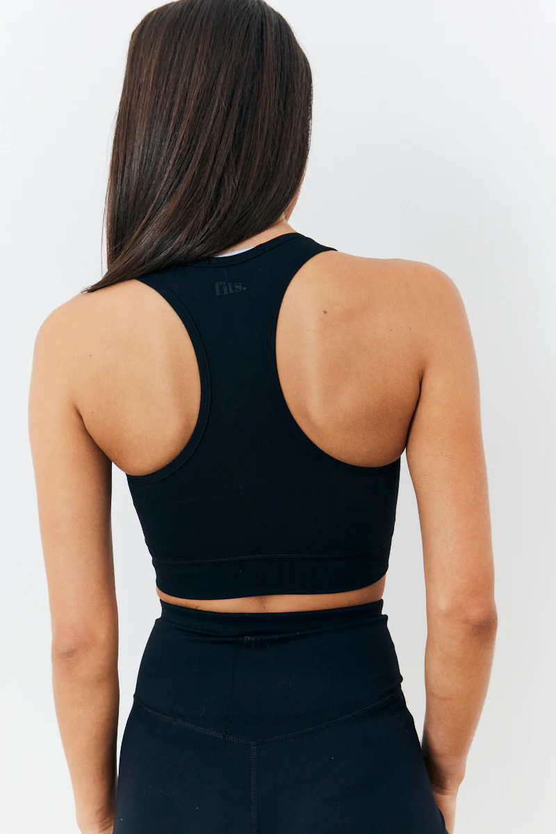 Soft Touch Cross Over Band Detail Medium Support Sports Bra - Image 5