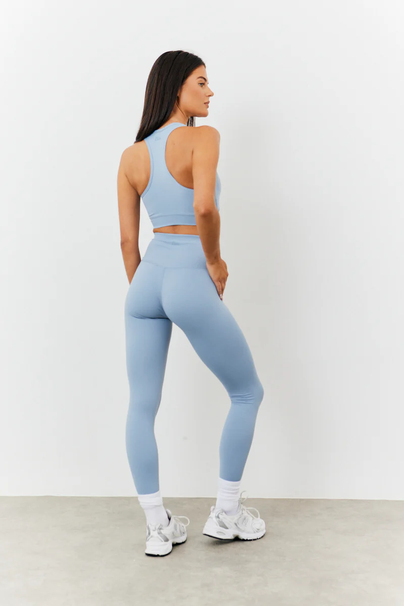 Soft Touch Cross over Band Detail Medium Support Sports Bra - Image 4