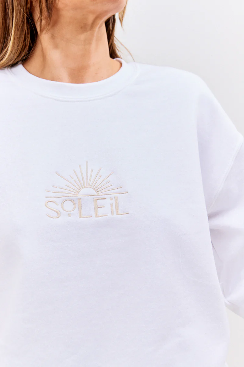 Soleil Graphic Crew Neck Jersey Sweatshirt - Image 3