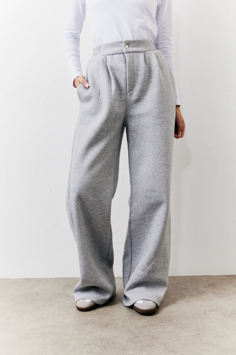 Grey Straight Leg Jogger - Image 2