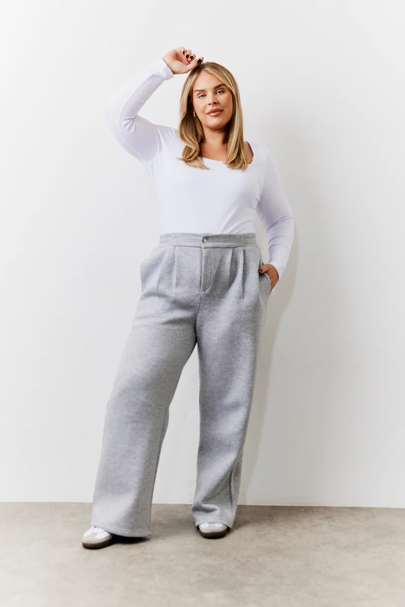 Grey Straight Leg Jogger - Image 5
